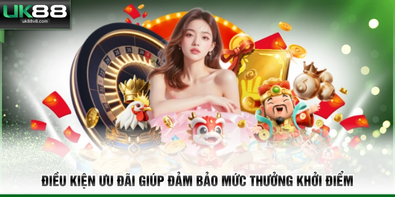 Điều kiện ưu đãi giúp đảm bảo mức thưởng khởi điểm 